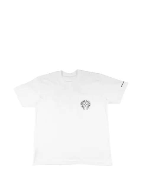 Chrome Hearts Horseshoe logo-print pocket T-shirt White CHRM1313