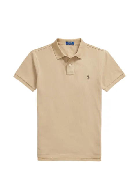 Polo Ralph Lauren embroidered cotton polo shirt Neutrals 710536856