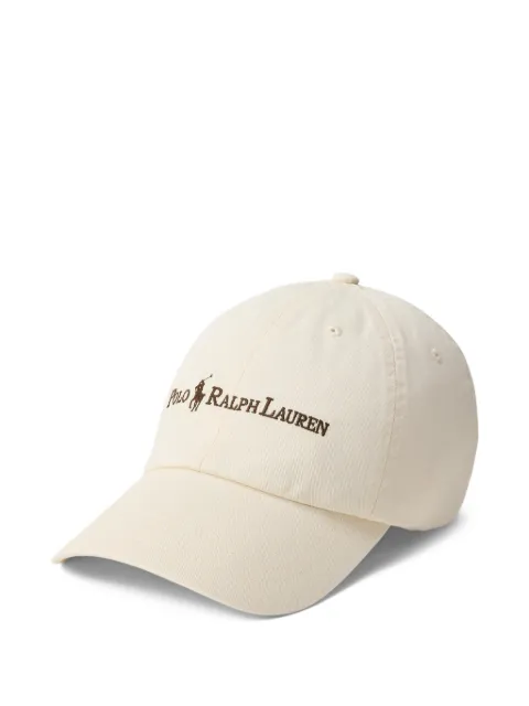 Polo Ralph Lauren Pony-embroidered cotton-twill cap Neutrals 710958055