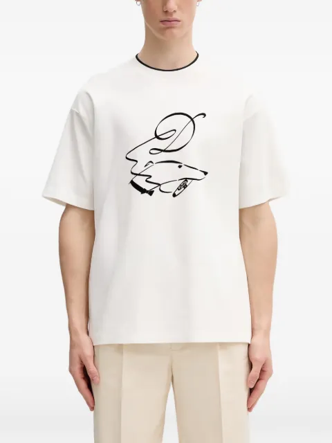 Drôle De Monsieur graphic-print T-shirt White LTS332CO002