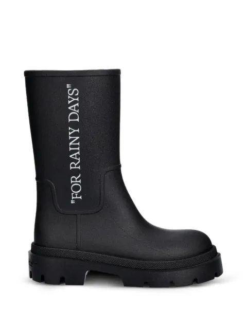 Off-White Reboot slogan-print chunky-sole boots Black M00BC9M0011001