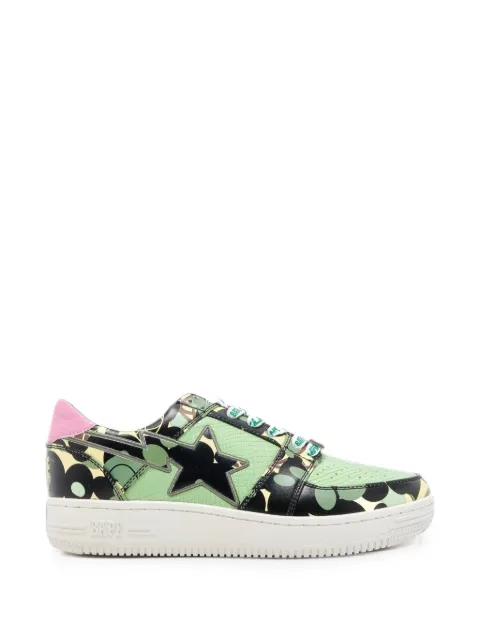 A BATHING APE® x Mo' Wax x Unkle Bapesta Low M2 camo-print sneakers Green 1H23191911