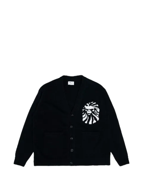 A BATHING APE® patch-detailing cardigan Black BBKCDKT4502MJBKX