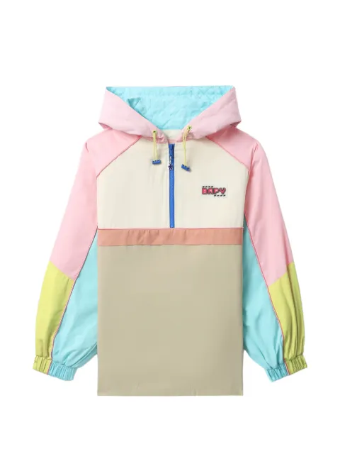 A BATHING APE® colour-block half-zip hoodie Neutrals BPYTPTP2545XJMLX