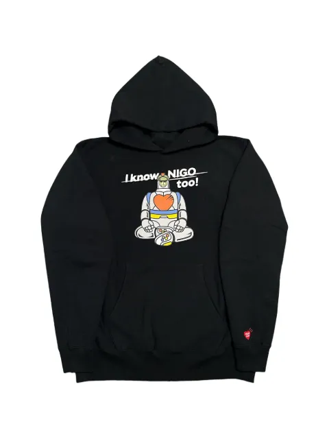 Human Made x I Know Nigo Too graphic-print hoodie Black XX28CS004BLK
