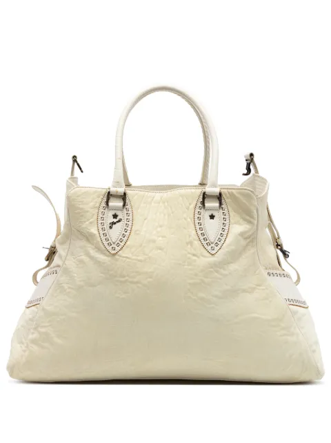 Fendi Pre-Owned 2000-2010 Large Leather Etniko Du Jour handbag White Z4QZ446CSU39IP96