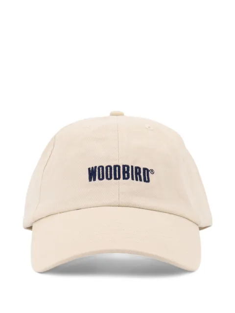 Woodbird Core embroidered-logo cotton cap Neutrals 2336013