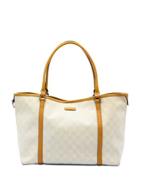 Gucci Pre-Owned 2016-2026 Medium GG Supreme Joy tote bag White C1XCIOM8CZPF0XS4