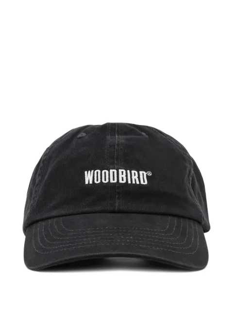 Woodbird logo-embroidered cotton cap Black 233601339