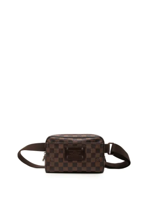 Louis Vuitton Pre-Owned 2010 Damier Ebene Brooklyn Bum Bag belt bag Brown ZH07AW34UBBJS6ED