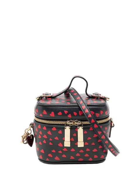 Christian Dior Pre-Owned 2021 Micro Lambskin Heart Print Lady Dior Case vanity bag Blue YRV9MC7ONQI9N5MZ