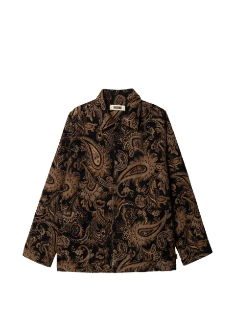 Woodbird Blade Rong paisley-print shirt jacket Black 2616908