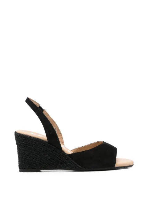 Manebi wedge slingback sandals Black R22KH