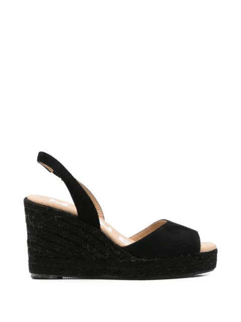 Manebi slingback wedge espadrilles Black R22WC