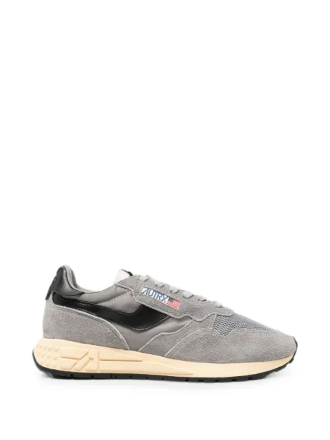 Autry Reelwind low sneakers in lead and black nylon and suede Grey WWLMUT53