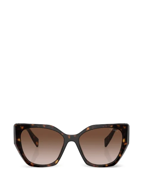 Prada Eyewear tortoiseshell-effect geometric-frame sunglasses Green SPR19ZSF2AU6S1