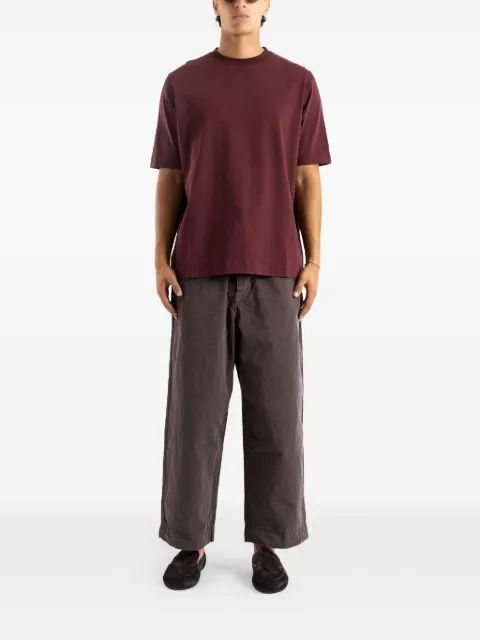 Casey Casey Felix jersey-texture T-shirt Red 26HS031