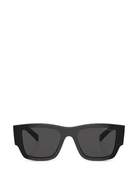 Prada Eyewear PR 10ZSF logo-plaque geometric-frame sunglasses Black SPR10ZS