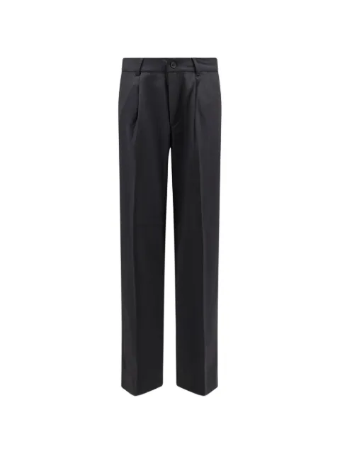 Woodbird pressed-crease zip-fastening trousers Black 261620001