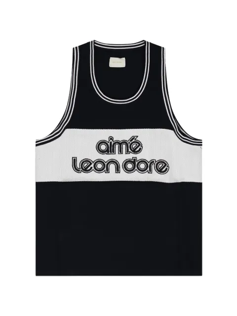 Aimé Leon Dore logo-embroidered knit jersey Black SS24KS020BLACK