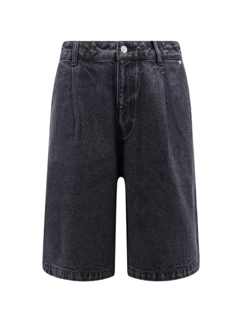 DUNST pleated denim shorts Black UDPA6B323BKBLACK