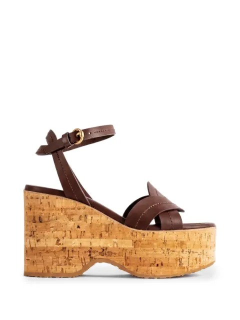 Gianvito Rossi cork-platform sandals Brown G3248545SUG