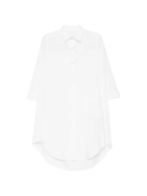 Yohji Yamamoto cotton broadcloth balloon shirt White FJD66002