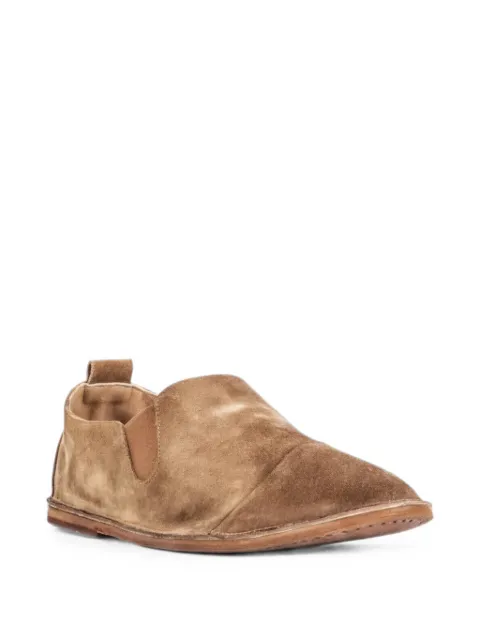 Marsèll strasacco hazelnut calf suede slip-on shoes Brown MM1450P024