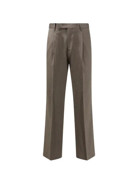Germano 1952 pleated-detail tailored trousers Black 3OFG56170144