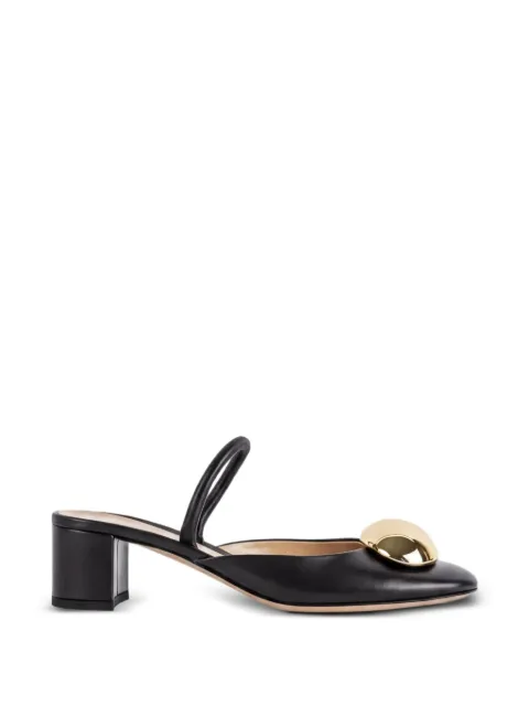 Gianvito Rossi Sphera embellished leather mules Black G9545645RIC