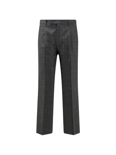 Germano 1952 check-pattern pleated trousers Grey 3OFG56020371
