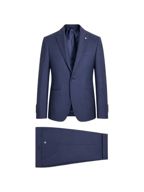 LUIGI BIANCHI MANTOVA single-breasted notch-lapel suit Blue 33007134381376
