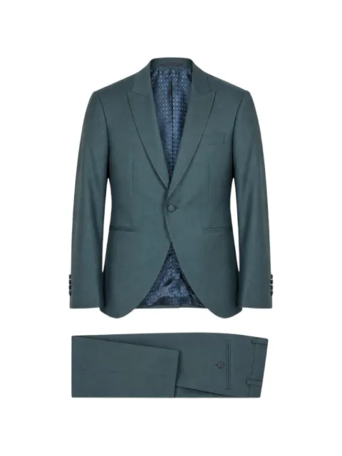 RAMON SANJURJO peak-lapel single-breasted suit Green 8128806226GREEN