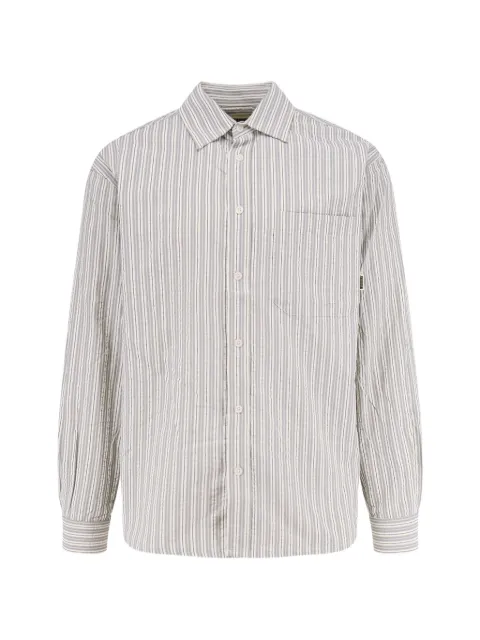 Woodbird striped long-sleeve shirt White 2516717GREY
