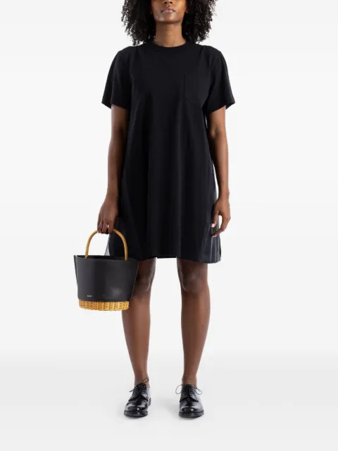 sacai hybrid panelled mini dress Black 2608497