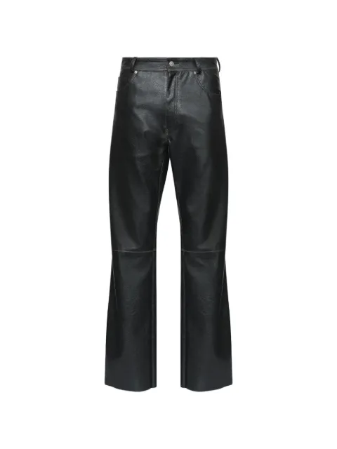 MM6 Maison Margiela leather-effect trousers Black SH0LA0046M35455