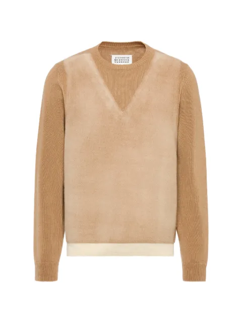 Maison Margiela Trompe L'oeil Memory sweater Brown S50HL0086M13304