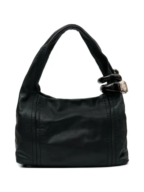 Jimmy Choo Pre-Owned Saba leather handbag Black CSVM9072