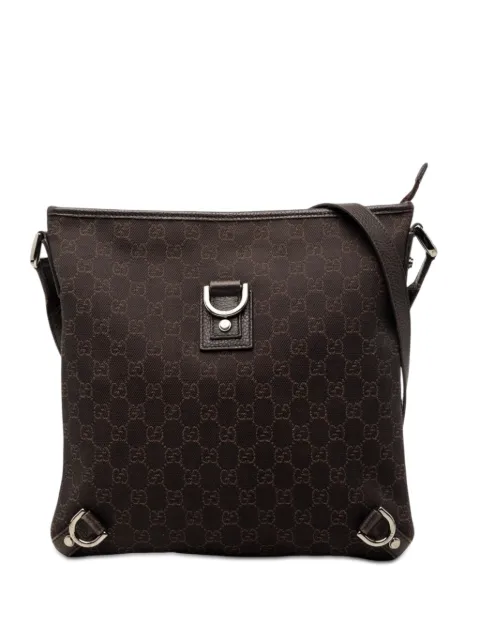 Gucci Pre-Owned 2000-2015 GG Denim Abbey D Ring crossbody bag Brown PJG7EOEOLNEYDPBG