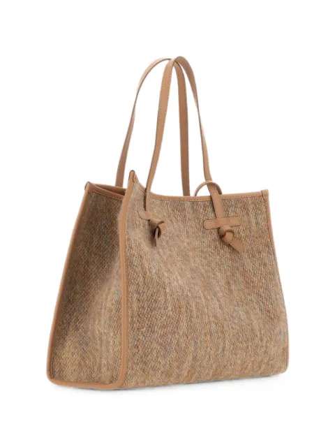 MARCELLA CLUB large Marcella bouclé-effect shoulder bag Neutrals BS6850JMPRMANDORLA