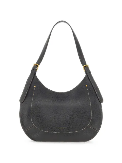 GIANNI CHIARINI Gabry contrast-stitching shoulder bag Black BS12251GRNCM