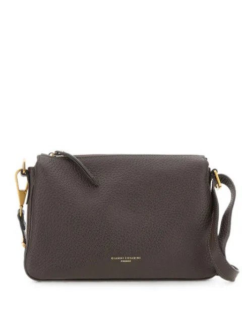 GIANNI CHIARINI Brooke grained leather crossbody bag Brown BS10913RNG