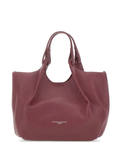 GIANNI CHIARINI Dua pebbled leather tote bag Red BS9719RNGDBLTUANTIQUERUBY