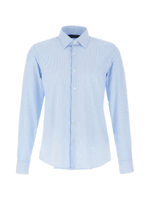 RRD Oxford jacquard stripe shirt Blue 26270