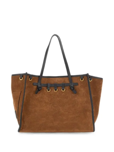 MARCELLA CLUB Marcella suede tote bag Brown BS12440MNFST