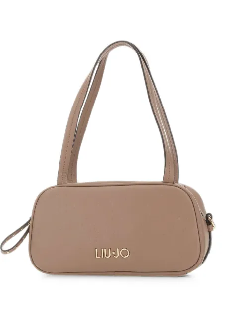 LIU JO Bowling hammered-effect shoulder bag Brown AA6048E112071409
