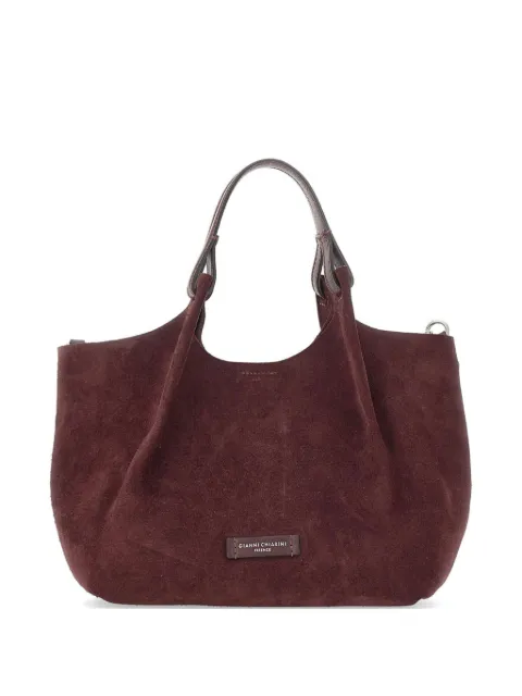 GIANNI CHIARINI Dua suede tote bag Red BS9799CMPL