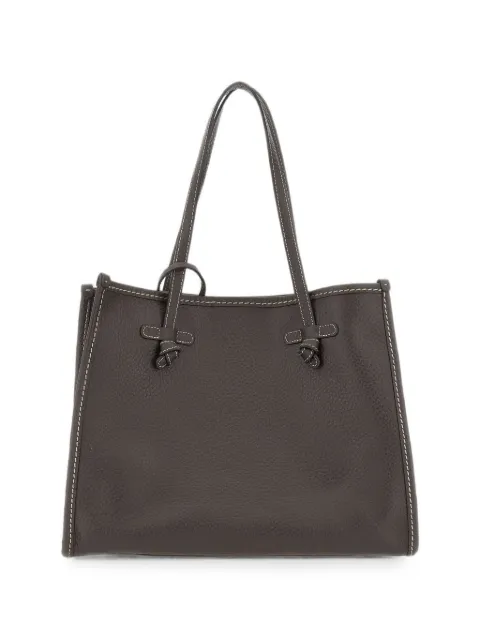 MARCELLA CLUB Marcella knot-detail leather tote bag Brown BS9330BBLTU