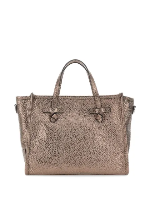 MARCELLA CLUB large Miss Marcella32 grained leather tote bag Brown BS9352BBLTUMOON
