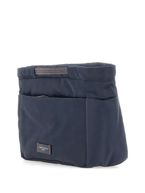 GIANNI CHIARINI BAGSinBAG contrast-stitching clutch bag Blue SB9402COMMNYLNOTTURNO